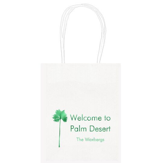 Palm Tree Silhouette Mini Twisted Handled Bags